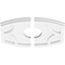 Ekena Millwork Kailey Architectural Grade PVC Ceiling Medallion, 12"W x 8"H x 3"ID x 6 1/2"C x 1"P, Two-Piece CMP12X8KY2-03000 - alternate 4